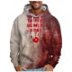 thumbnail image 2 of Sudadera con capucha para hombre, informal, a la moda, con estampado, con cordón, de manga larga, de poliéster, 2 of 6