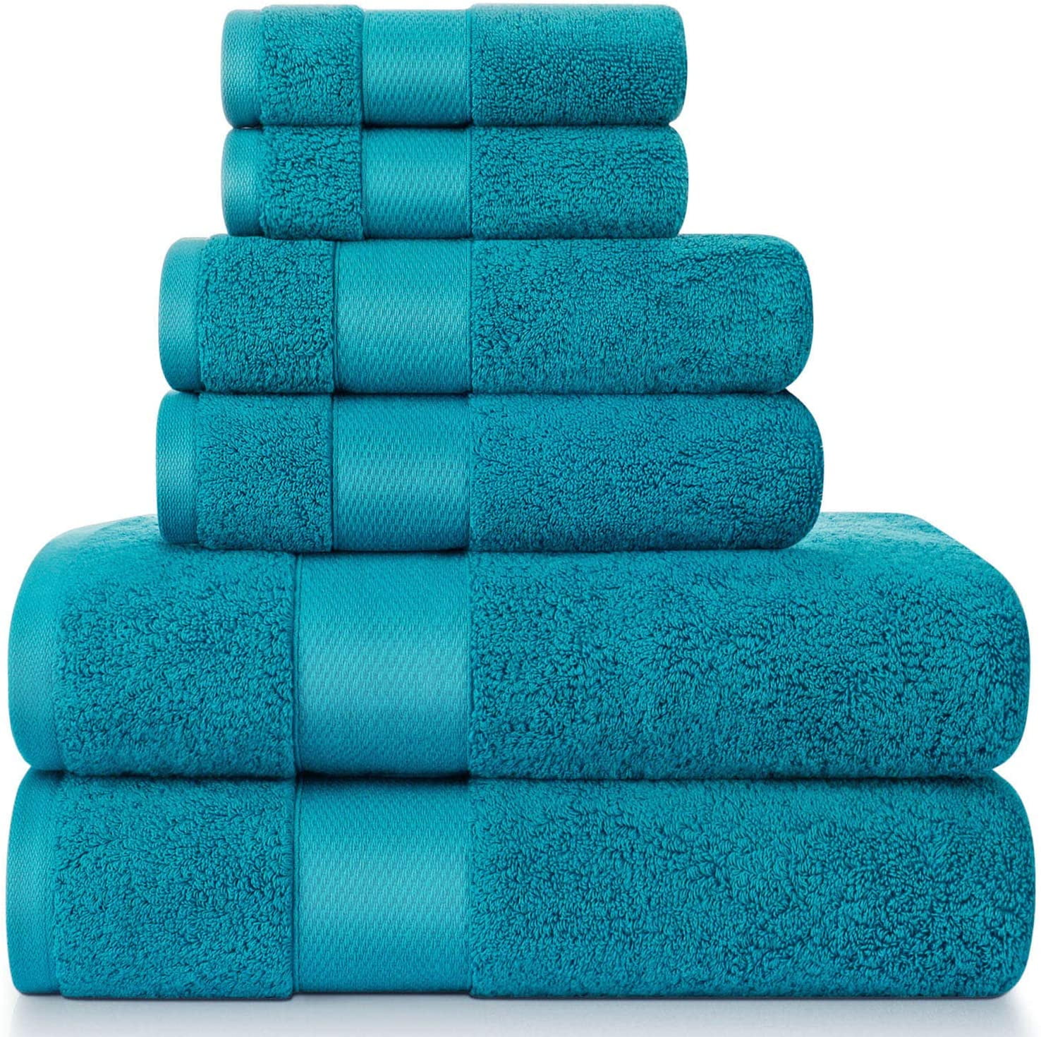 3 Piece Set Luxury Turquoise Premium Quality Face/Hand Towel Bath Towel Bath Sheet Pure 100% Egyptian Cotton GSM 600 