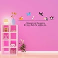 thumbnail image 3 of Holiday Gift Children His eye is on the Sparrow Beautiful Cartoon Wall Decal Decoration Happy Birds sitting on a Wire Kids Room Decor Lasts Years and Easily Removable - Size: 45 in x 19 in, 3 of 3