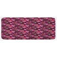 thumbnail image 1 of Flower Kitchen Mat, Modern Design Watercolor with Floral Leaf Seemed Ombre Style Print, Plush Decorative Kitchen Mat with Non Slip Backing, 47" X 19", Purple White, by Ambesonne, 1 of 1