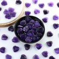 thumbnail image 5 of 20Pcs Amethyst Heart Crystal 0.78" Purple Healing Crystals Natural Cute Stones Pocket Healing Palm Love Reiki Energy Balancing Meditation Valentine's Day Gift for Her, 5 of 7
