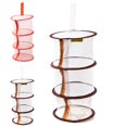 thumbnail image 3 of Zipper Bra Drying Basket 3-layer Hanging Net Mesh Storage Basket Bag Hanging Cage Clothes Bra Drying Organizer, 3 of 8