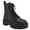 Black, variant on Guess Womens Ferina Padded Insole Faux Leather Combat & Lace-up Boots