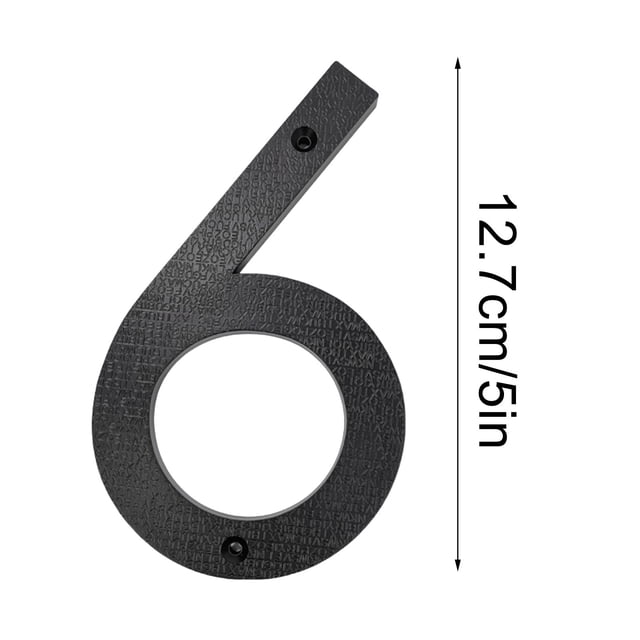 Dvruxg Modern Floating House Numbers for Outside, Large Black Shadow Home Number with Nails Kit & Template, Easy to Be Mounted for Exterior House Address, Garage Gate, Street, Farmhouse