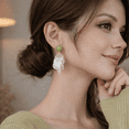 thumbnail image 5 of Verolix Shell Drop Earrings for Women, 925 Sterling Silver Post, Lightweight Beach Style Dangle Earrings, Vacation Summer Jewelry Gift, 5 of 5