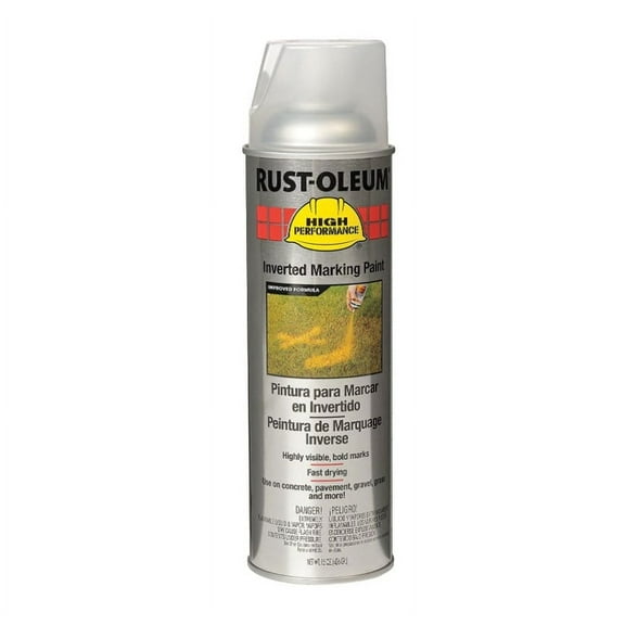 Rust-Oleum V2301838 Clear Gloss V2300 System Inverted Marking Paints, Industrial High Performance, 15oz., 6 Cans