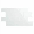 thumbnail image 2 of Giorbello Glass Subway Backsplash Tile, 3 x 6, Bright White, 2 of 4