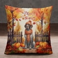 thumbnail image 2 of Happy Thanksgiving German Shorthaired Pointer Give Thanks Fall Beanie Scarf Welcome Pillowcase Double Sided GSP Lover Dog Gift Pillow Case Covers - 00020, 2 of 3