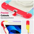 thumbnail image 7 of Case for iPad Air 5th Generation/iPad Air 4th Generation 10.9 inch, 360 Rotating Stand Handle Shoulder Strap Heavy Duty Shockproof Cover, Rainbow Red, 7 of 7