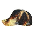 thumbnail image 3 of Xecao Golden Sky Bald Eagle for Baseball Cap: Unisex, crafted from classic polyester twill fabric, featuring a soft unconstructed design, 3 of 5