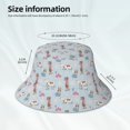 thumbnail image 3 of Cauagu Cute Snowflake Dachshund for Unisex Bucket Hat,Outdoor Summer Beach Fishing Sun Hat Hot Summer Reflective Bucket Hat Fun Outdoor Vacation Hat for Men and Women, 3 of 6