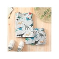 thumbnail image 2 of Kiapeise Baby Boy Summer Clothes 3 6 12 18 24 Months 3T Dinosaur Print Ribbed Cotton Vest Tank Tops+Shorts, 2 of 9