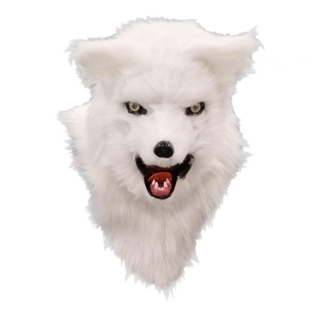 Máscara de de peluche, máscara de cabeza completa de animal realista, disfraz de Halloween para fiesta, cosplay, decoración navideña