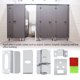 thumbnail image 4 of Cerradura de puerta Ormromra con perno de privacidad Acero inoxidable para baño público indicadora de compromiso vacante, 4 of 8