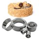 thumbnail image 2 of Juego de cortadores de galletas redondos de acero inoxidable, 11 cortadores circulares de galletas, moldes redondos para anillos de rosquilla para hornear, 2 of 5