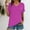 Hot Pink, variant on Tittly Womens T Shirts Tops for Women Trendy Casual Short Sleeve Tops for Women Women Shirt Short Sleeve Casual Stylish Top Shirts Black