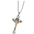 thumbnail image 7 of St. Benedict Crucifix Necklace for Men | Stainless Steel Jesus Cross Pendant | Two-Tone Religious Jewelry Gift for Catholic Men & Women, 7 of 7