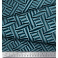 thumbnail image 3 of Soimoi Velvet Fabric Square & Spiral Geometric Print Fabric by Yard 58 Inch Wide, 3 of 3