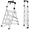 White, variant on JaxShark 4-Step Folding Ladder with Tool Tray 500 lbs Steel Step Stool Non-Slip Pedal,White