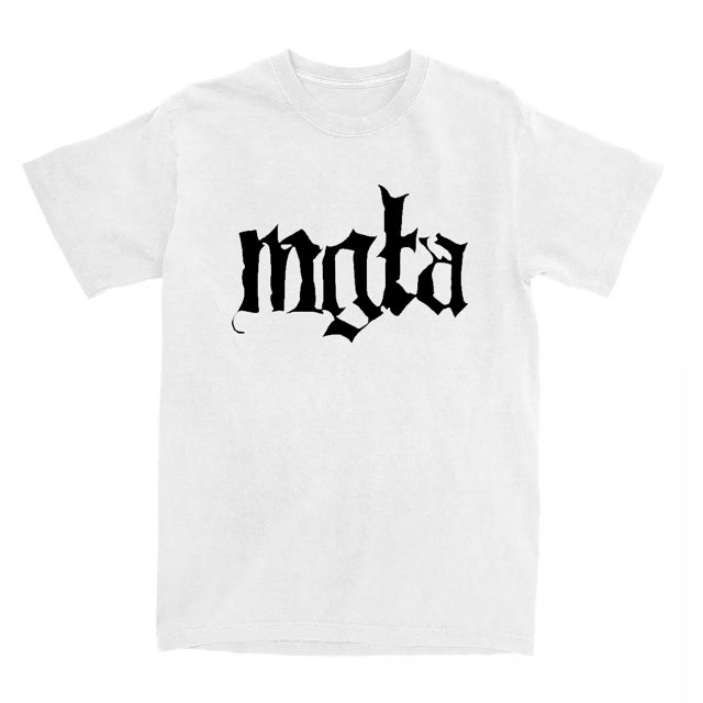 Mgla-Camiseta de Metal negro para hombre y mujer camisetas de algodón a la moda de verano camisetas Harajuku con cuello redondo camisetas Unisex Vintage de gran tamaño