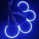 thumbnail image 4 of Compatible with BMW E46 LED Angel Eyes 131mm 146mm APP RF Controller RGB Colorful Multicolor Car Halo Semicircle Daytime Running Lights, 4 of 4