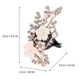 thumbnail image 4 of Sparkling Car Perfume Clip Rhinestone Branch Floral Shape Vent Clip Aromatherapy Diffuser Solid Perfume Charms Dashboard Bling De, 4 of 8