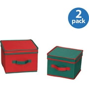 Household Essentials Holiday Storage Boxes, Set of 2