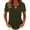 Blackish Green, variant on Womens Tops Summer Short Sleeve T-Shirt Stylish Ring Cutout Neck Soft Loose Fit Basic Casual Tee for Daily Street Vacation Wear by Gbobgt Blackish Green L