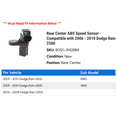 thumbnail image 2 of Rear Center ABS Speed Sensor - Compatible with 2006 - 2010 Dodge Ram 2500 2007 2008 2009, 2 of 2