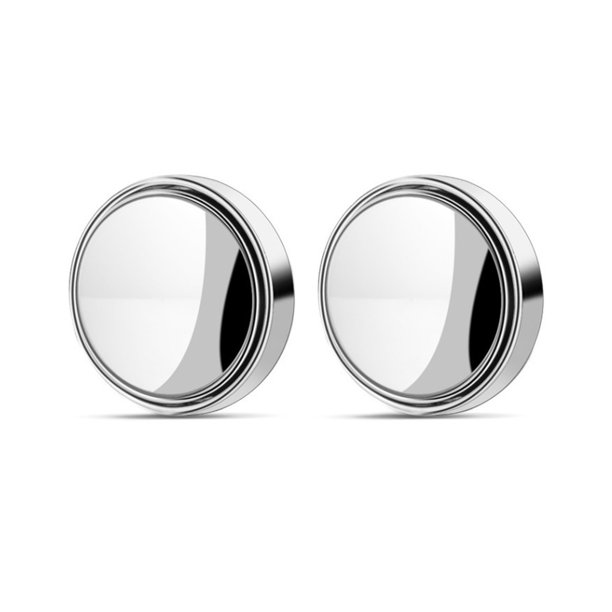 Speravity Espejo de punto ciego para coche ABS, 2 piezas, autoadhesivo, sin marco, ajustable, espejos retrovisores para automóviles, accesorios Automoción decorativa y accesorios Plata