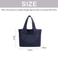 thumbnail image 2 of Práctico bolso grande, bolso de hombro informal para mujer, adecuado para viajes, escuela, trabajo, compras, etc.azul marino, 2 of 5