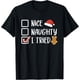 thumbnail image 1 of Nice Naughty I Tried Santa's Naughty List - Camiseta divertida de Navidad, 1 of 2