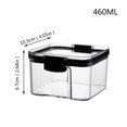 thumbnail image 3 of AMERTEER Plastic Storage Bins with Latching Lids  Stackable Clear Storage Bins for Home and Office Organization Soup & Salad Food Storage Containers for Everyday Use Medium Rectangle Cont, 3 of 3