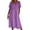 Purple, variant on Wdgfv Women's Summer Casual V Neck Button Down Shirt Dress Lightweight Flowy Midi Length with Pockets