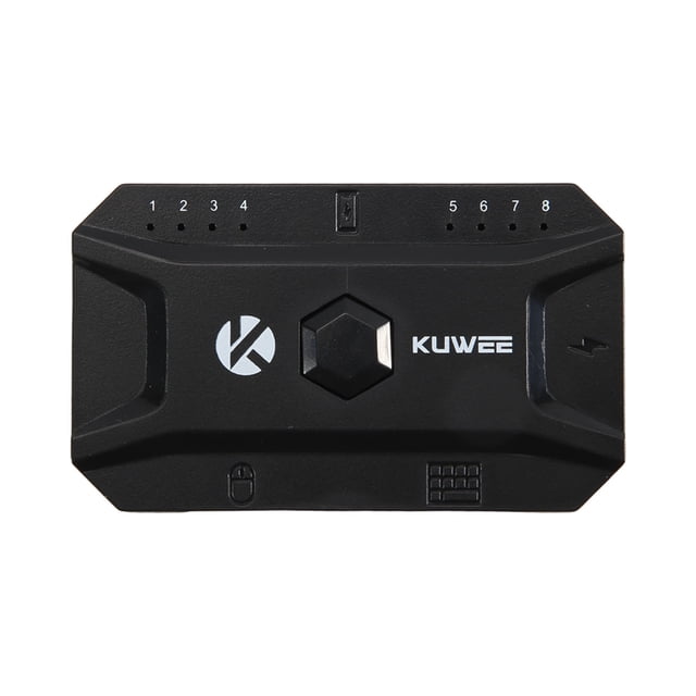 Bluetooth Hub USB 5.0 Convertidor de Teclado y Mouse con Cable a Adaptador Concentrador InaláMbrico Compatible 8 Dispositivos para Tableta, Computadora PortáTil, MóVil