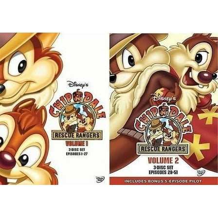 Chip 'n Dale: Rescue Rangers Complete Series - Volume 1 & 2 DVD Set New