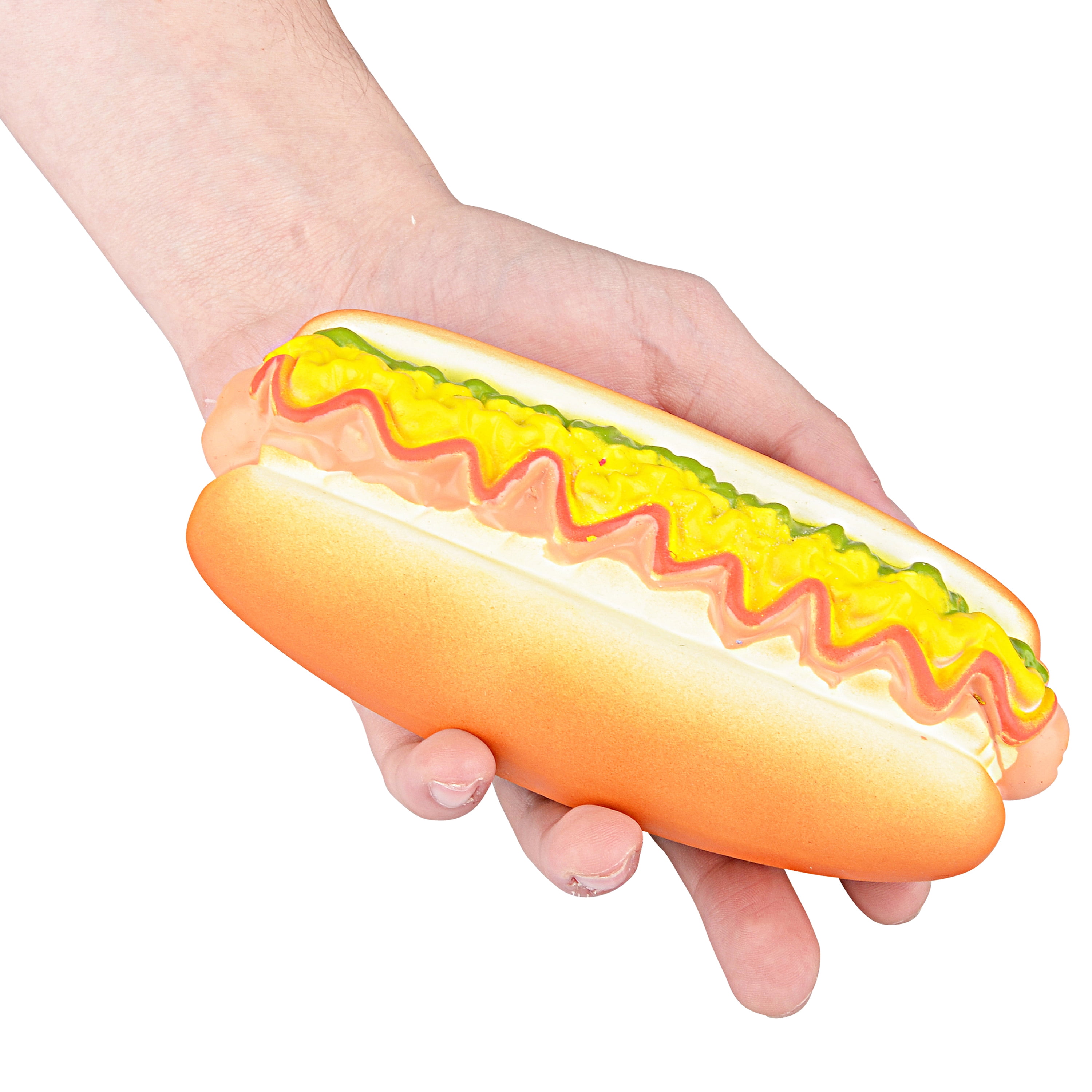squeaky hot dog dog toy