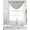 Black, variant on Black Striped Sheer Waterfall Valance Curtains for Window, Black White Stripes Farmhouse Rod Pocket Sheer Topper Swag Curtains for Living Room, Kitchen 38.5"W x 47.2"L, 1 Panel