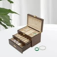 thumbnail image 3 of WYDK Wooden Jewelry Organizer Box,3 Layer Jewelry Storage Organizer Box Women Jewelry Holder Organizer,Freestanding Wood Jewelry Storage Case for Sunglasses Watches Earrings Necklaces (Black Walnut), 3 of 9