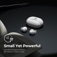 thumbnail image 4 of SoundPEATS Wireless Bluetooth 5.1 Headphones Free2 Classic White Type-C IPX5 Waterproof 6mm Drivers, 4 of 8