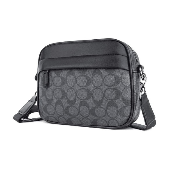 Bolso Para Hombre Crossbody Bandolera Maletín Moda Casual CIRCULOS negro