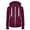 Claret, variant on Lovskoo 2024 Women's Full Zip Sweatshirt Fleece Jacket Long Sleeve Casual Hooded Slim Outerwear Coat Claret
