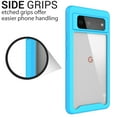thumbnail image 4 of CoverON For Google Pixel 6 Case, Military Grade Full Body Rugged Slim Fit Clear Phone Cover, Light Blue, 4 of 9