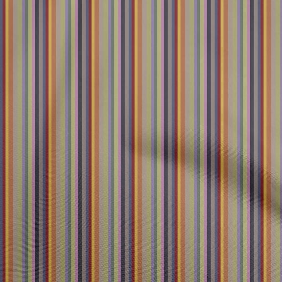 oneOone Cotton Flex Yellow Fabric Stripes Sewing Craft Projects Fabric Prints By Yard 40 Inch Wide