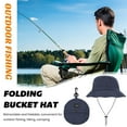 thumbnail image 2 of Chapeau d'Extérieur Polyvalent Chapeau Seau Étanche Pliable avec Jugulaire Réglable Idéal pour la Protection de Voyage Randonnée Unisexe, 2 of 5