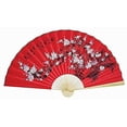 thumbnail image 2 of 1 X Large 60" Folding Wall Fan -- Prosperity Blossoms -- Original Hand-painted, 2 of 3