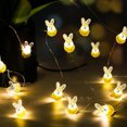 thumbnail image 1 of Guirnaldas de luces de conejito 220 cm, iluminación de Pascua de conejito, luces de hadas de decoración de Pascua, iluminación de Pascua, luces de hadas de Pascua, decoración de Pascua en interiores, 1 of 7