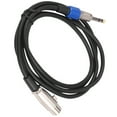 thumbnail image 4 of 6.35mm 1/4 Inch TRS to XLR Male to Female Cable 3 Pin Female Plug Stereo Microphone Cable Audio Cord (6ft), 4 of 4