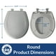 thumbnail image 4 of Asiento de inodoro Bemis 200SLOWT 464, redondo, cierre lento, azul Dresde, 4 of 6