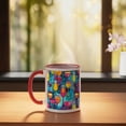thumbnail image 3 of EFEMF-Wine Glasses Vibrant Abstract Art Ceramic Mug, Red/White, 3 of 3